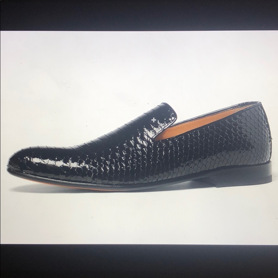Brand New Paul Andrew Nyx Python Leather Slip Ons